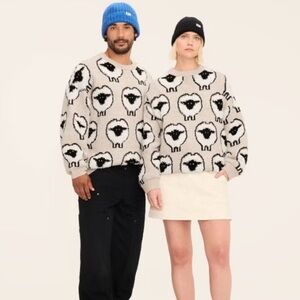 Woolrich x Target Sheep-Print Pullover Sweater - Medium New NWT